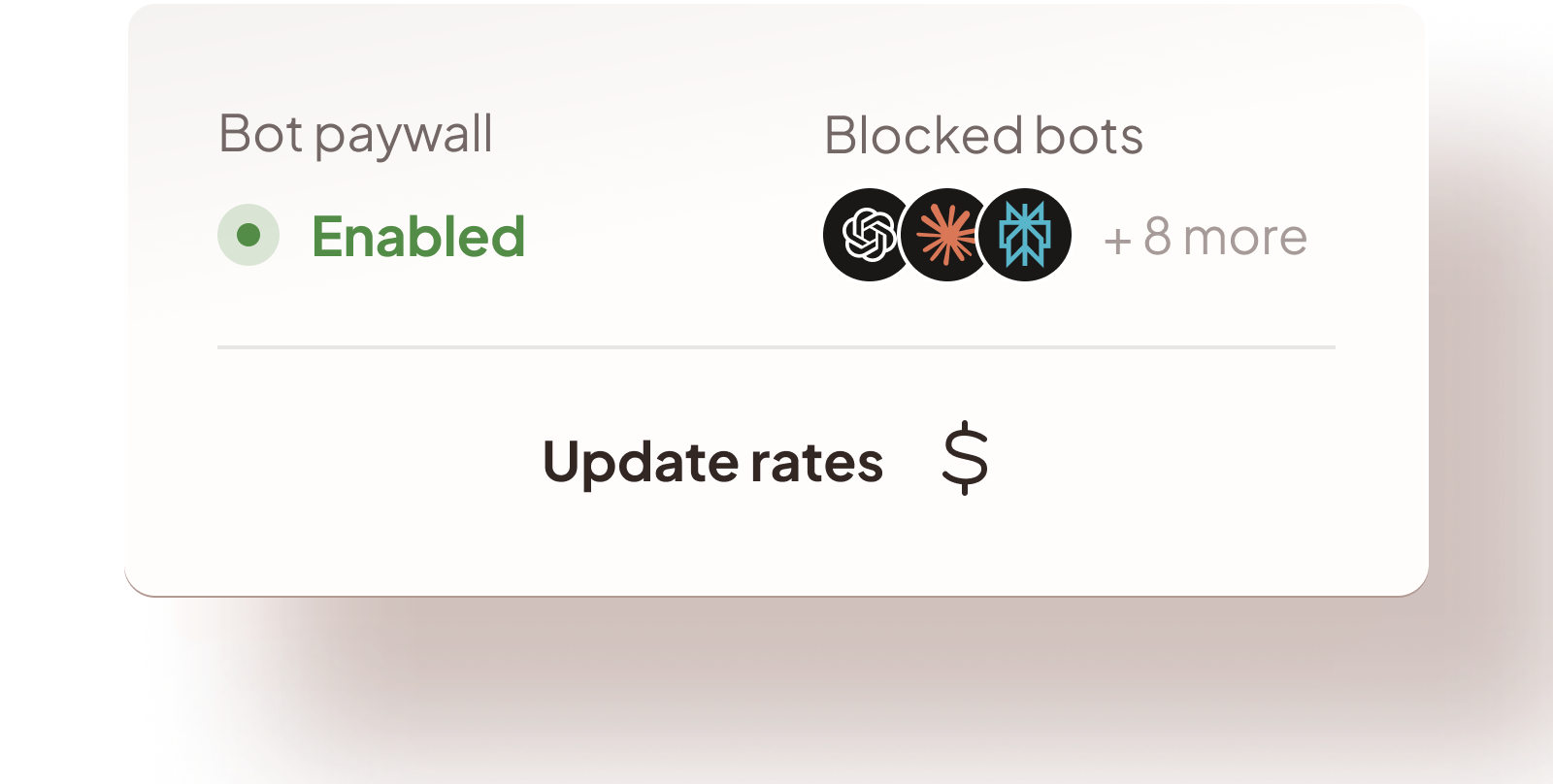 Bot & agent paywall